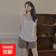 莫代爾睡衣女夏天帶胸墊一體冰絲涼感背心無袖2025新款家居服套裝 304無袖套裝【帶胸墊】 L （100-120斤）
