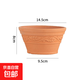 紅陶花盆綠植盆栽土盆粗陶花盆庭院復古網(wǎng)格花邊水果花盆 14.5*8紅陶樹(shù)葉 帶托盤(pán)