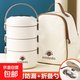 多層大容量飯盒食品級(jí)打工人飯盒上班族帶蓋便當(dāng)盒學(xué)生保溫泡面鍋 【3層+保溫包】+不銹鋼折疊勺