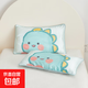 A類(lèi)兒童60支蘭精天絲枕套嬰兒幼兒園枕頭套夏季清涼30x50冰絲枕巾 3-5歲 卡通動(dòng)漫 荷馬之夢(mèng)-微笑恐龍 35*55cm單枕套【涼感蘭精天絲】