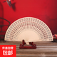 木質(zhì)扇子中國風(fēng)禮品檀香扇鏤空擺件工藝全木扇舞蹈折扇定制 木扇-星星月亮-1把（散裝）