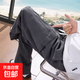 美式cleanfit伐木工裝褲男士春夏季2025新款寬松直筒休閑薄款褲子 灰色 XL 120-140斤