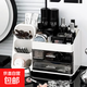 化妝品收納盒桌面高級感梳妝臺口紅眉筆整理箱大容量護膚品置物架 象牙白