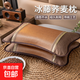 蕎麥枕頭夏季夏天涼席枕芯竹枕成人護頸椎助睡眠專(zhuān)用硬整頭男冰藤 金藤面-蕎麥殼 30x50cm枕頭單只裝