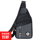 胸包耐磨男士商務(wù)韓版多層口袋單肩斜挎包新款潮搭運動(dòng)背包水壺包 灰色7230