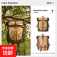 【新秀麗制造商】徒步雙肩包旅游防水露營(yíng)包旅行書(shū)包運動(dòng)戶(hù)外背包 綠色雙肩包
