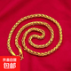 大金鏈越南純沙金肖邦龍骨項鏈男款加長(cháng)加粗結實(shí)霸氣老板鏈不掉色 金色