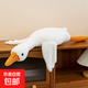 大白鵝抱枕大白鵝毛絨玩具抱睡公仔大娃娃女生睡覺(jué)禮物生日禮物 大白鵝130厘米