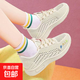 春夏季2025新款女鞋透氣鏤空網(wǎng)面休閑鞋跑步運(yùn)動(dòng)鞋防滑軟底網(wǎng)鞋 F35【咖色】 38
