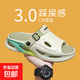 男款鞋新款2025夏季外穿一字潮流開車防滑沙灘鞋涼鞋厚底沙灘拖鞋 HXH 25J03橄欖綠 40-41