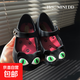 MINI DD2025夏季新款貓咪女童涼鞋寶寶果凍鞋兒童魚嘴鞋公主可愛 黑色 25 內(nèi)長(zhǎng)16cm 9碼