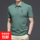 夏季polo衫短袖t恤男潮流ins保羅休閑大碼寬松百搭翻領(lǐng)痞帥上衣服 ZD01【騎士青】 XL