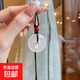 新中式白色平安扣項鏈女吊墜手工編織男女保平安項鏈 X283平安扣項鏈