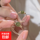 新中式爆款仿玉髓戒指女ins潮冷淡風(fēng)開(kāi)口可調節食指戒指環(huán)高級感 仿玉髓戒指 ZJ245