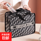 新款千鳥(niǎo)格化妝包風(fēng)網(wǎng)紅手提便攜女包大容量化妝品收納包洗漱包袋 千鳥(niǎo)格手提款【大號】