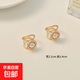多功能絲巾扣2025新款高端方巾襯衫飄帶蝴蝶結(jié)打結(jié)扣大衣腰帶扣子 珍珠小號2件