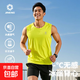 【冰絲透氣】速干跑步運動背心男女款夏季新款戶外無袖T恤上衣 JN 檸檬黃 【男款】 2XL 【女130-145斤 男120-140斤】
