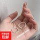 不規則珍珠戒指 彈力可調節氣質(zhì)ins小眾設計超仙指環(huán)女韓國感 珍珠款1套