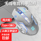 【京東快遞】風(fēng)火輪藍牙無(wú)線(xiàn)鼠標發(fā)光充電靜音版辦公機械電競適用手機平板電腦 電鍍銀無(wú)線(xiàn)風(fēng)火輪雙模