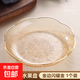 水果盤(pán)客廳家用茶幾果盤(pán)高檔零食高級水晶果盆糖果盤(pán) 金邊閃耀金1個(gè)裝
