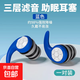 德國耳塞睡眠睡覺專用超級隔音神器防噪音防吵降噪靜音防打呼嚕 隔音耳塞-藍色-S碼-1盒裝