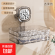 吸盤(pán)肥皂盒香皂盒免打孔壁掛式香皂置物架瀝水盒子家用雙層吸盤(pán)式 【透黑色】單層1個(gè)裝/自帶海綿擦