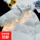 棉服男2024冬季加厚保暖棉衣外套男士面包服棉襖子男裝 白色 9936 3XL