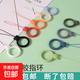 手機指環(huán)小熊掛繩手機殼短款防滑繩鏈條U盤(pán)耳機門(mén)卡鑰匙水瓶掛件 小熊掛環(huán)-顏色隨機*4個(gè)裝