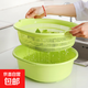 【熱銷】廚房雙層大號(hào)滴水籃洗菜盆洗水果多用淘米洗菜籃瀝水籃 雙層【隨機(jī)一個(gè)裝】