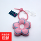 新款創(chuàng  )意可愛(ài)花朵鑰匙扣掛件可愛(ài)精致包包掛飾粉花掛件禮品 粉色/