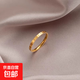 不掉色鈦鋼滿圈愛心戒指女ins小眾設(shè)計輕奢時尚情侶素圈金色指環(huán) 滿圈愛心鈦鋼戒指 美號8號