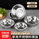 不銹鋼廚房湯盆湯碗飯碗家用加厚洗菜盆多用碗料理盆裝菜盆打蛋盆 20cm湯盆-兩個(gè)裝