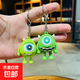 大眼仔鑰匙扣掛件洞洞鞋配件情侶包包掛件汽車鑰匙鏈地推禮品 綠色 大眼仔