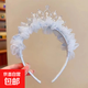 小朋友兒童超仙公主皇冠頭飾防滑生日拍照女童發(fā)箍寶寶發(fā)飾頭箍 TS131 藍色皇冠發(fā)箍
