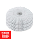 通用加厚墩布頭旋轉拖把頭替換頭配件大全線(xiàn)桿家用地拖吸吸水 雪白色 16cm 5個(gè)裝*加厚
