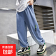 男童夏季冰絲褲兒童防蚊褲2025新款中大童大童薄款長褲 SP-T137【天藍色】春秋款 150