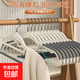 衣架無(wú)痕防滑家用掛衣防肩角晾衣架學(xué)生宿舍衣服架子衣柜收納神器 雙位款-灰色 20支裝