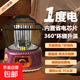 小太陽(yáng)取暖器鳥(niǎo)籠烤火爐冬天家用室內小太陽(yáng)電暖器辦公室桌下暖腳電暖爐 黛紫色