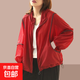 2025新款夏季冰絲防曬衣女款薄款拉風(fēng)涼爽防曬服休閑短外套上衣 酒紅色 【防曬衣】 L 【建議105-115斤】