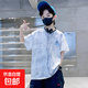 兒童2025夏季新款半袖上衣男童夏天韓版短袖T恤中大童潮流夏裝款t JHP-X03【淺灰色】 150