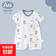 嬰兒衣服夏季薄款新生嬰幼兒睡衣外出男女寶寶空調短袖夏裝連體衣 叮當貓 90cm