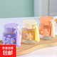 加厚字母杯帶杯套耐高溫水杯耐熱冷飲咖啡杯奶茶玻璃杯子 隨機顏色 300ml 1只