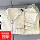 新款空氣棉睡衣女秋冬卡通可愛(ài)兔兔夾層郁金香長(cháng)袖加厚家居服套裝 套VV3319 2XL 【建議130-145斤】