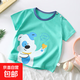 兒童短袖男童純棉夏季T恤寶寶卡通中小女童短袖韓版 G24-溫暖狗 110