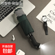 三折汽車(chē)反向傘led燈黑膠防曬遮陽(yáng)傘晴雨兩用手電自動(dòng)雨傘商務(wù)傘 帶燈可轉(zhuǎn)-碰擊布墨綠