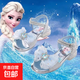 女童涼鞋2025夏季新款?lèi)?ài)莎公主鞋小女孩中大童高跟鞋兒童水晶鞋子 藍色 32 （內長(cháng)19.6cm）