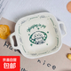 奶fufu碗盤(pán)餐具套裝釉下彩陶瓷碗家用ins高顏值盤(pán)子餐盤(pán)雙耳湯碗 【1個(gè)】奶油小狗8.5英寸雙耳方碗