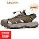 [GEOX制造商]大牌同廠男鞋夏季登山涉水鞋包頭沙灘鞋徒步戶外涼鞋 卡其 43