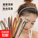 網(wǎng)紅diy簡易發(fā)箍兒童洗臉卡子ins風(fēng)防滑碎發(fā)頭箍女耐用發(fā)卡韓發(fā)飾 【隨機(jī)顏色】1個(gè)裝