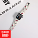 兒童電子手表6-12歲可愛卡通男孩女孩小學(xué)生看時(shí)間用電子表3-6歲 白色KT貓